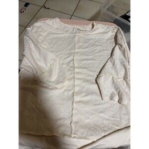 Jones New York Plus Size Serenity Knit 3/4 Sleeve Tunic Top Women's 1X Cream